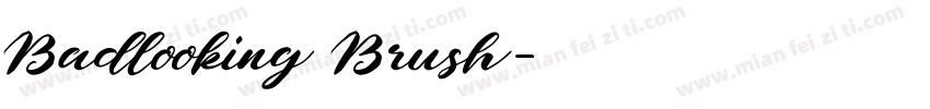 Badlooking Brush字体转换